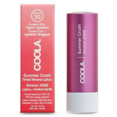 Coola Baume à Lèvres Teinté Bio Mineral Liplux Écran Solaire SPF 30 - Summer Crush.