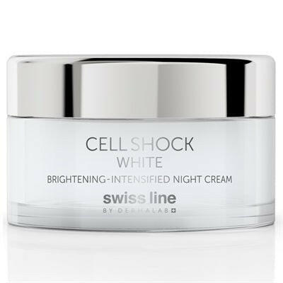 Swiss Line Cell Shock White Crème de Nuit Révélatrice d'Éclat Intense.