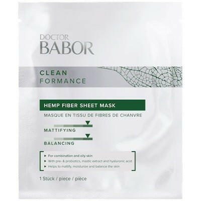 Doctor Babor CleanFormance Masque en Tissu de Fibres de Chanvre.