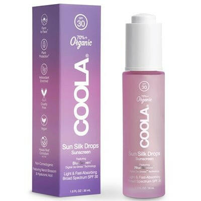 Coola Sun Silk Drops Crème Solaire Visage Bio SPF 30.