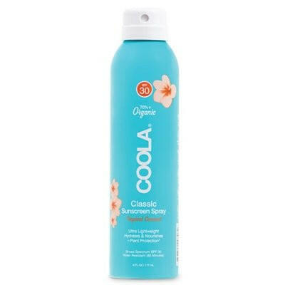 Coola Spray Solaire Bio SPF 30 Classic Body - Noix de Coco Tropicale.
