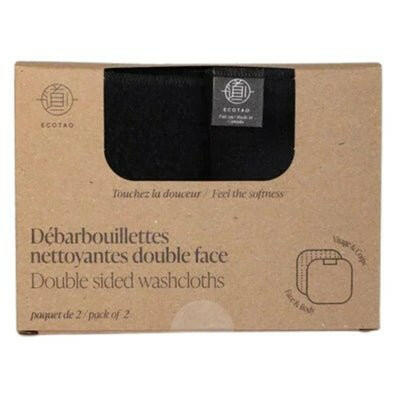 EcoTao Débarbouillettes - Noir.