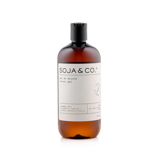 SOJA&CO Gel de Douche | Lavande, Bois de Santal & Vanille.