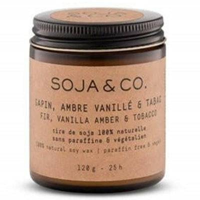 Soja&Co Fir Candle Amber Vanilla Tobacco