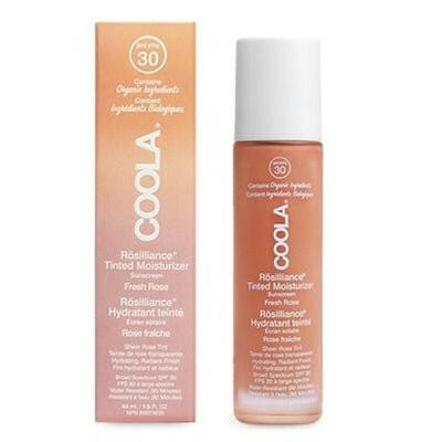 Coola Crème Solaire Bio Hydratante Tintée Rosilliance SPF 30 - Rose Fraiche.