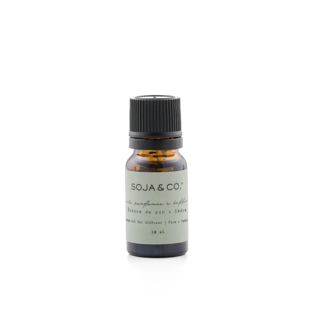 SOJA&CO Huile Parfumé pour Diffuseur| Écorce de Pin + Cèdre.
