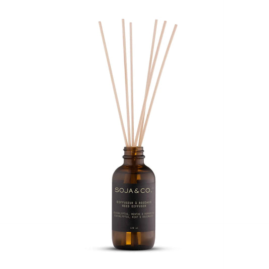 SOJA&CO Diffuseur à Roseaux | Eucalyptus, Menthe & Romarin.