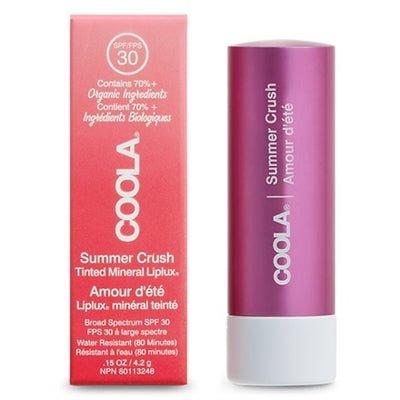 Coola Baume à Lèvres Teinté Bio Mineral Liplux Écran Solaire SPF 30 - Summer Crush