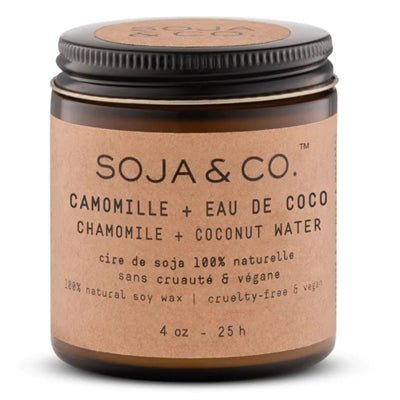 SOJA&CO Bougie Camomille Eau de Coco 4 oz