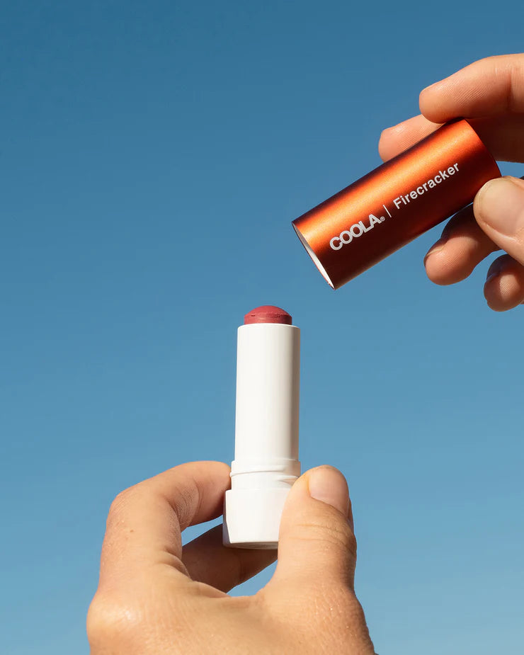 Coola Organic Tinted Lip Balm Mineral Liplux Sunscreen SPF 30 - Firecraker