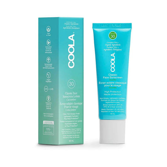 Coola Organic Sun Lotion SPF 30 Classic Face - Cucumber