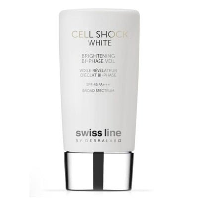 Swiss Line Cell Shock White Voile Révélateur d'Éclat Bi-Phase SPF 45