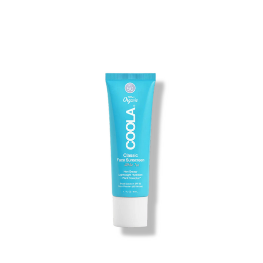 Coola Lotion Solaire Bio SPF 50 Classique Visage - Thé Blanc