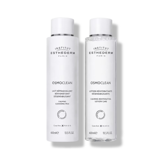 Esthederm Jumbo Duo Lait de Soin Démaquillant Désensibilisant + Lotion de Soin Réhydratante Désensibilisante