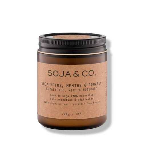 SOJA&CO Bougie | Eucalyptus, Menthe & Romarin